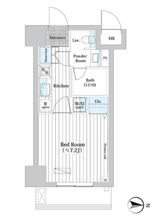 押上駅 徒歩8分 2階の物件間取画像